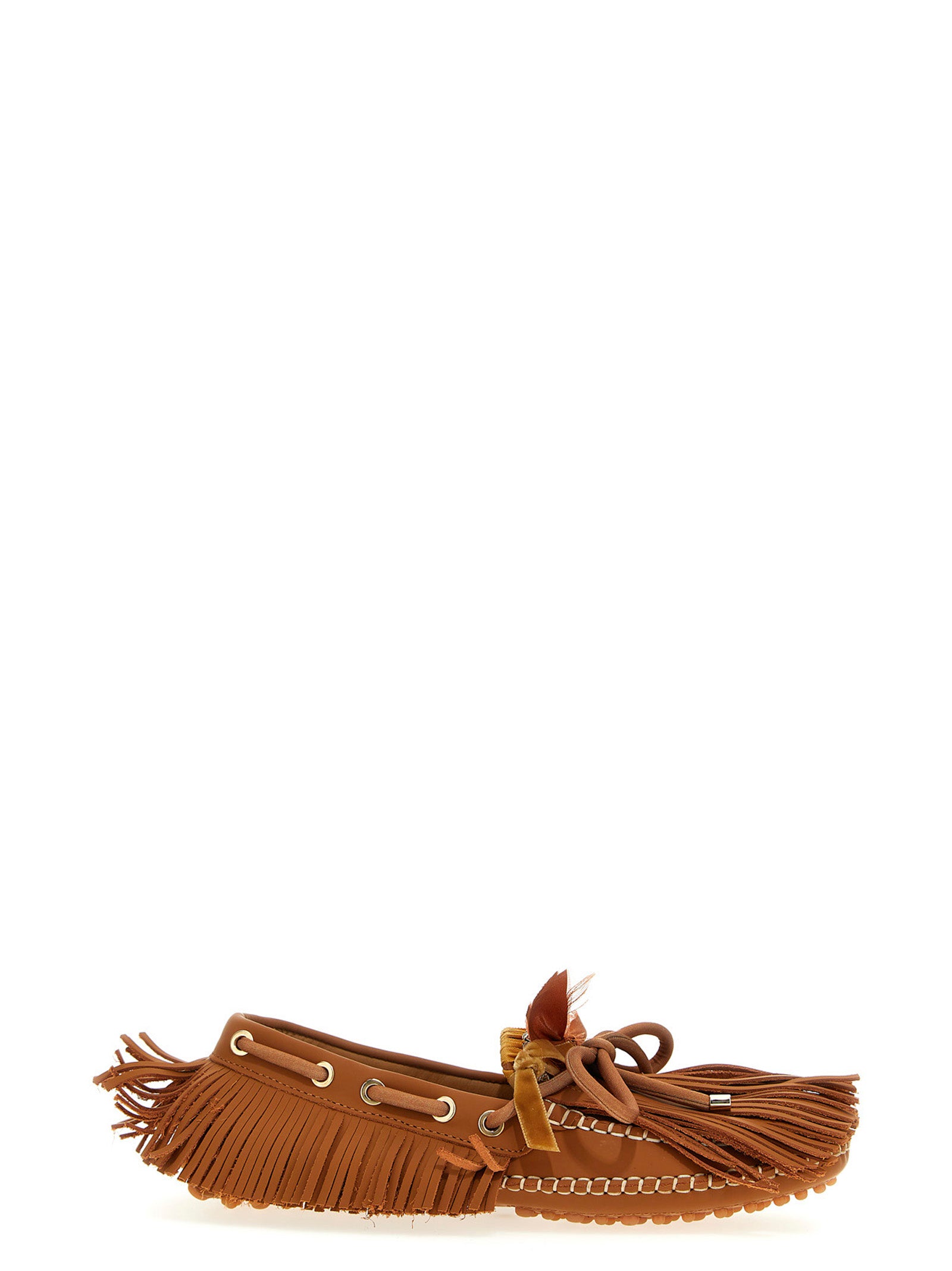 Puli Loafers Brown Leather Metal Ruth