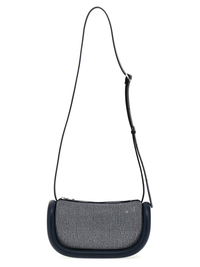 Bumper 12 Crossbody Bag Blue Cotton Leather Nylon