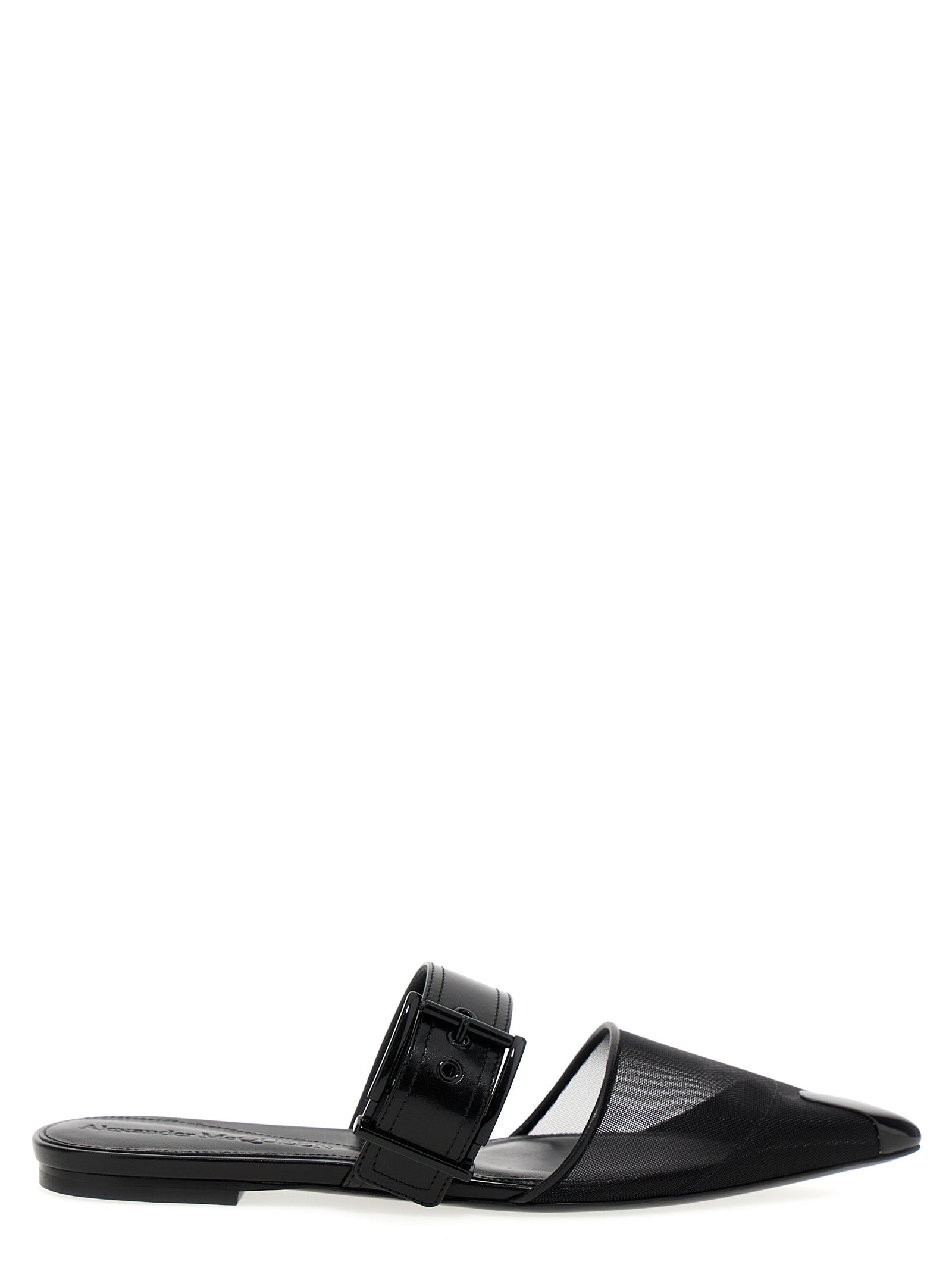 Punk mules Black Flat Shoes