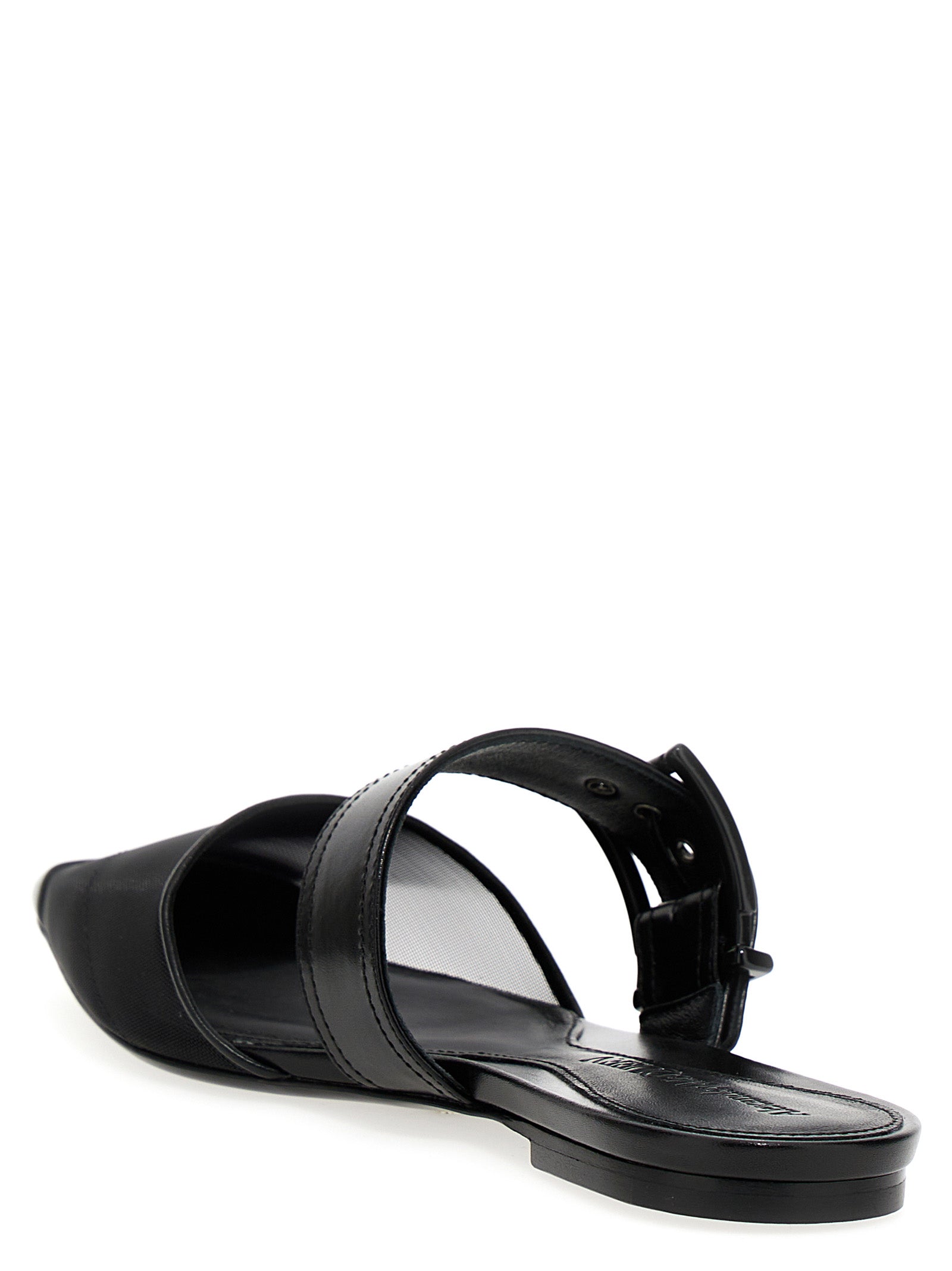 Punk mules Black Flat Shoes