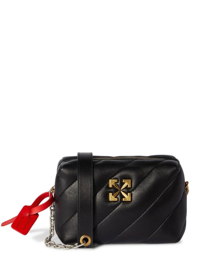 Jackhamemr Camera Bag Black Leather Woman Calf Crossbody