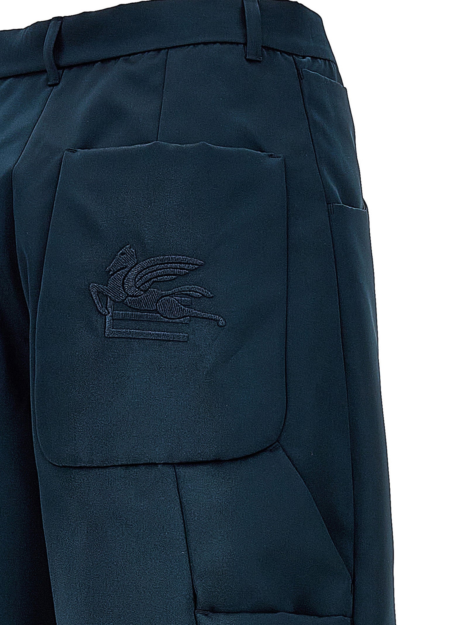 Pegaso cargo pants Blue Polyester