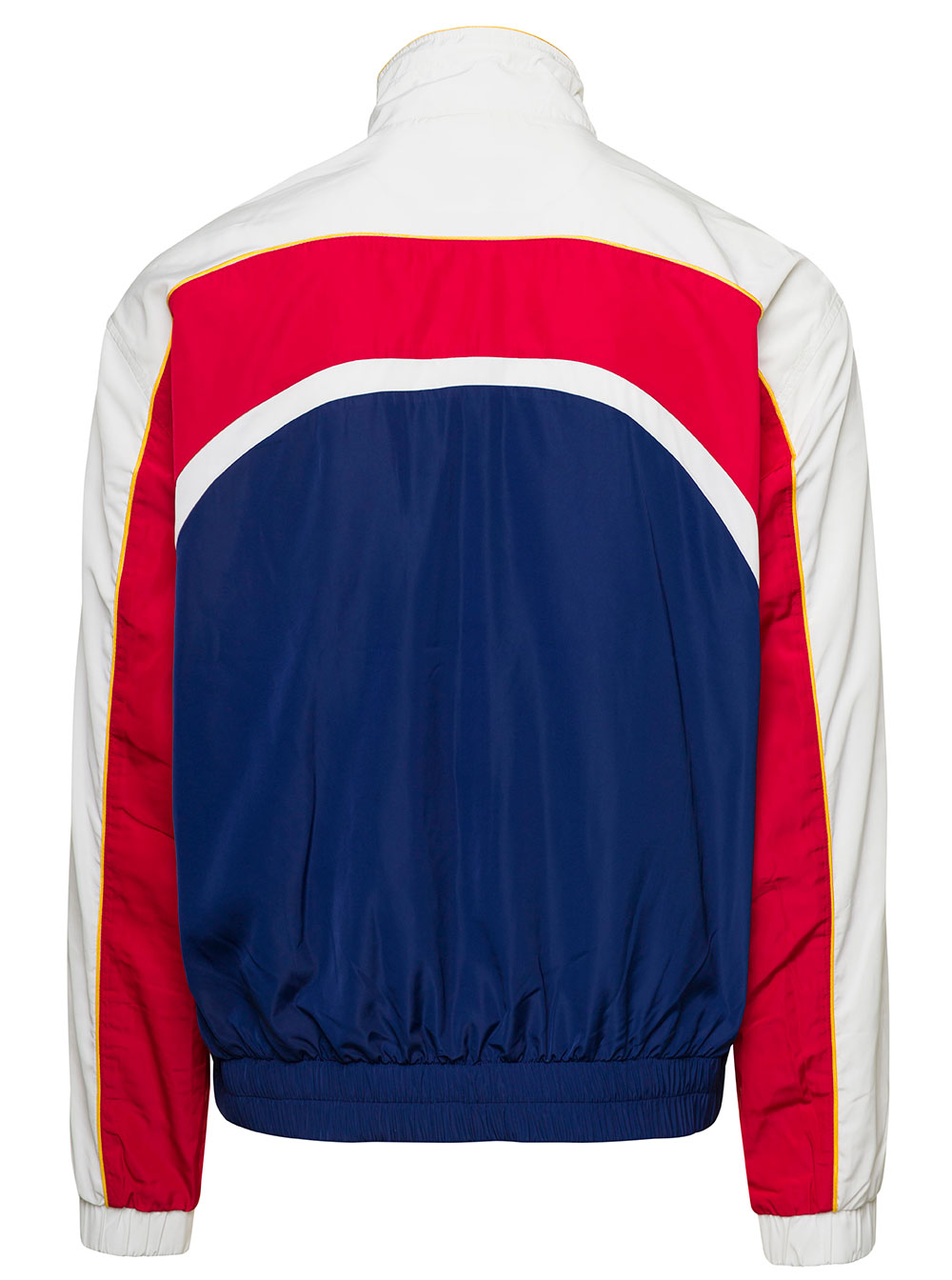Felpa Con Patch Logo E Zip Poliestere Multicolor Uomo Polyester Sweatshirts