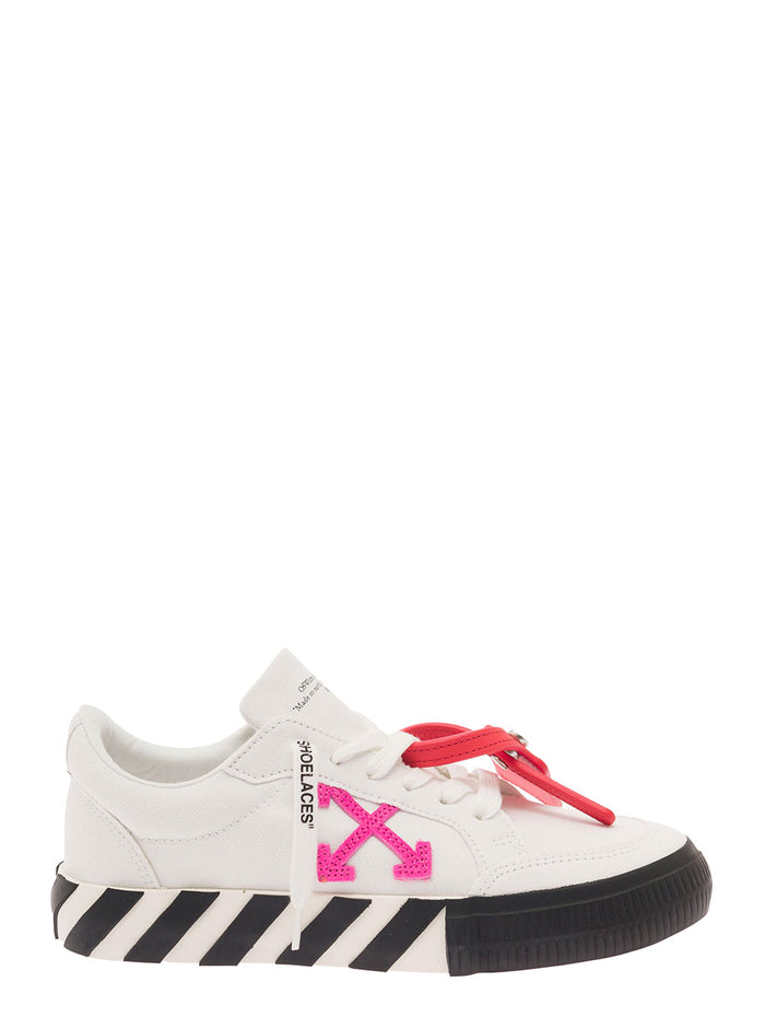 Low Vulcanized Canvas White Cotton Sneaker