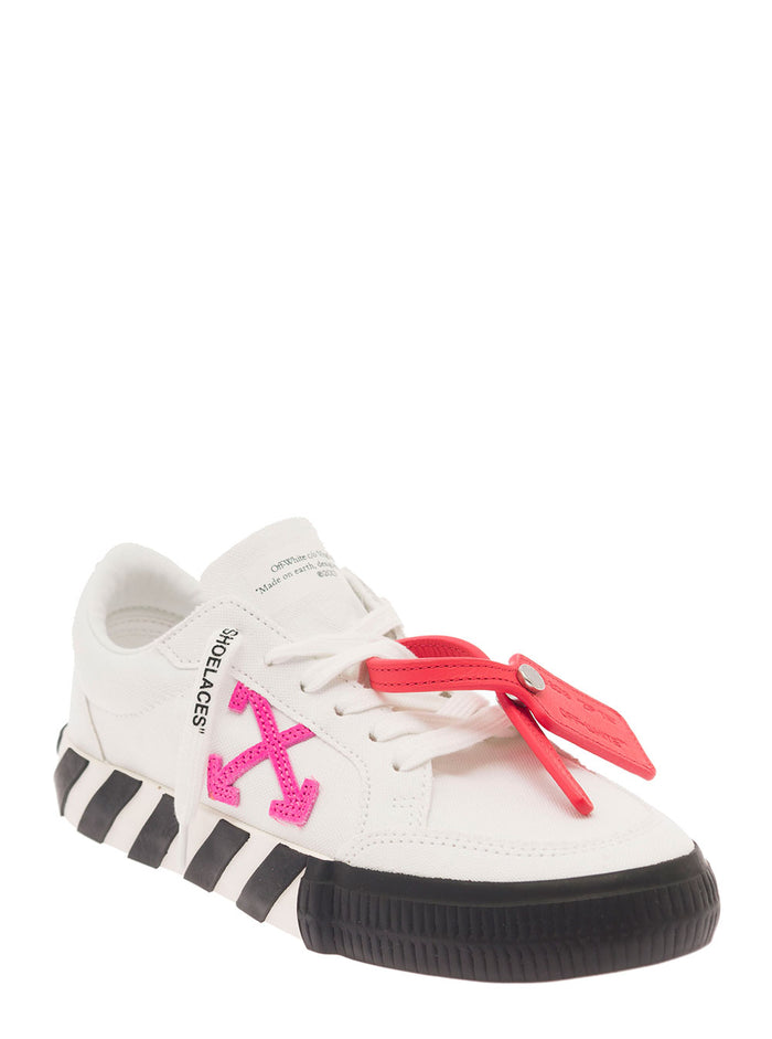 Low Vulcanized Canvas White Cotton Sneaker