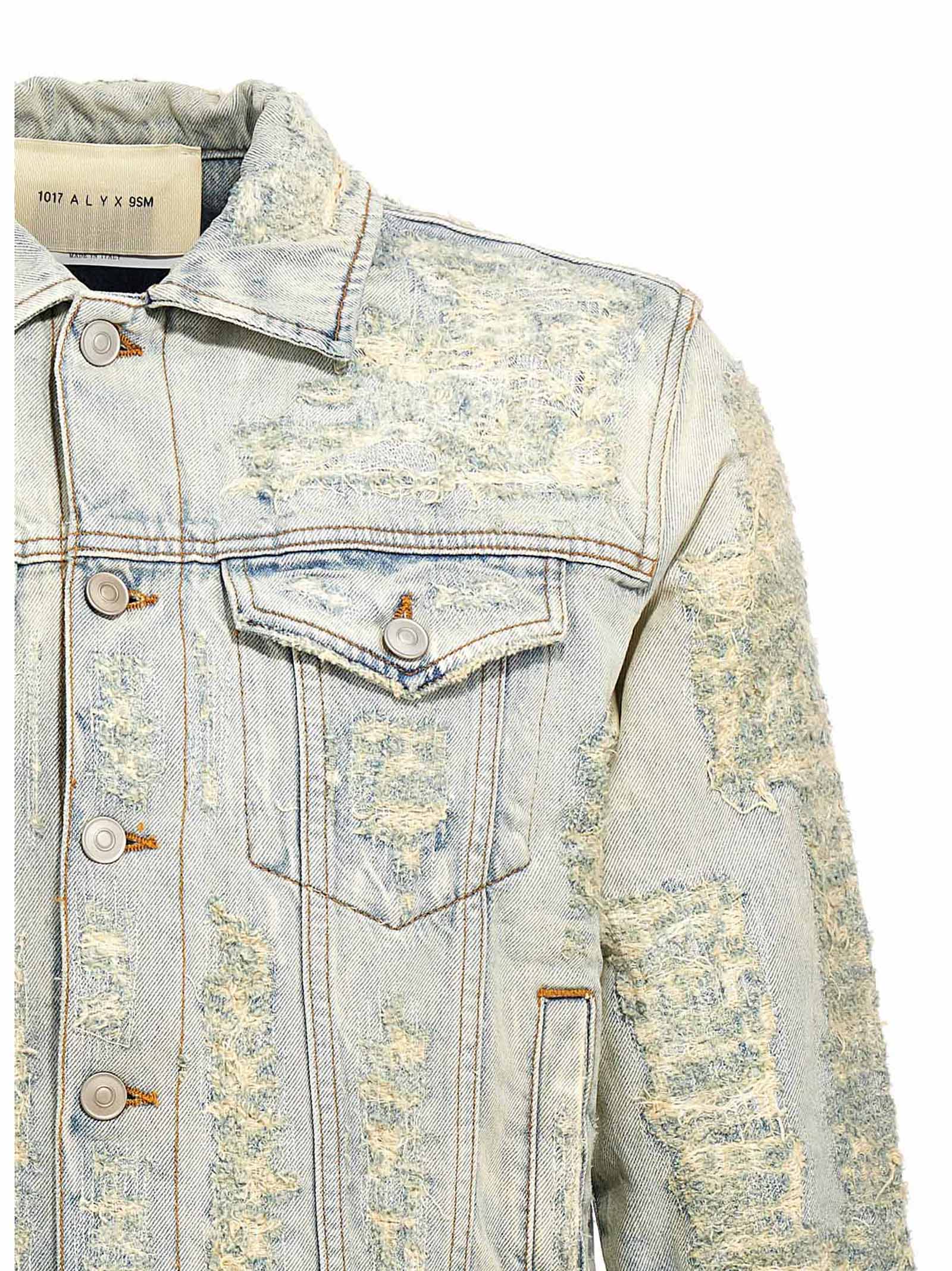 Destroyed jacket Light Blue Cotton Down Jacket, Parka, Casual