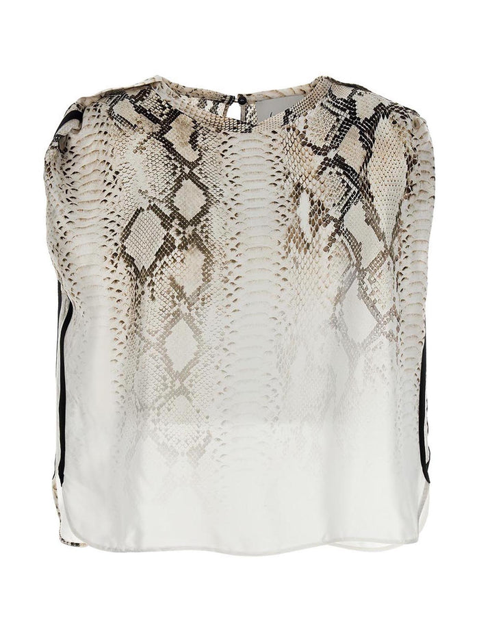 Snake bloshirt Multicolor Viscose Shirt, Blouse