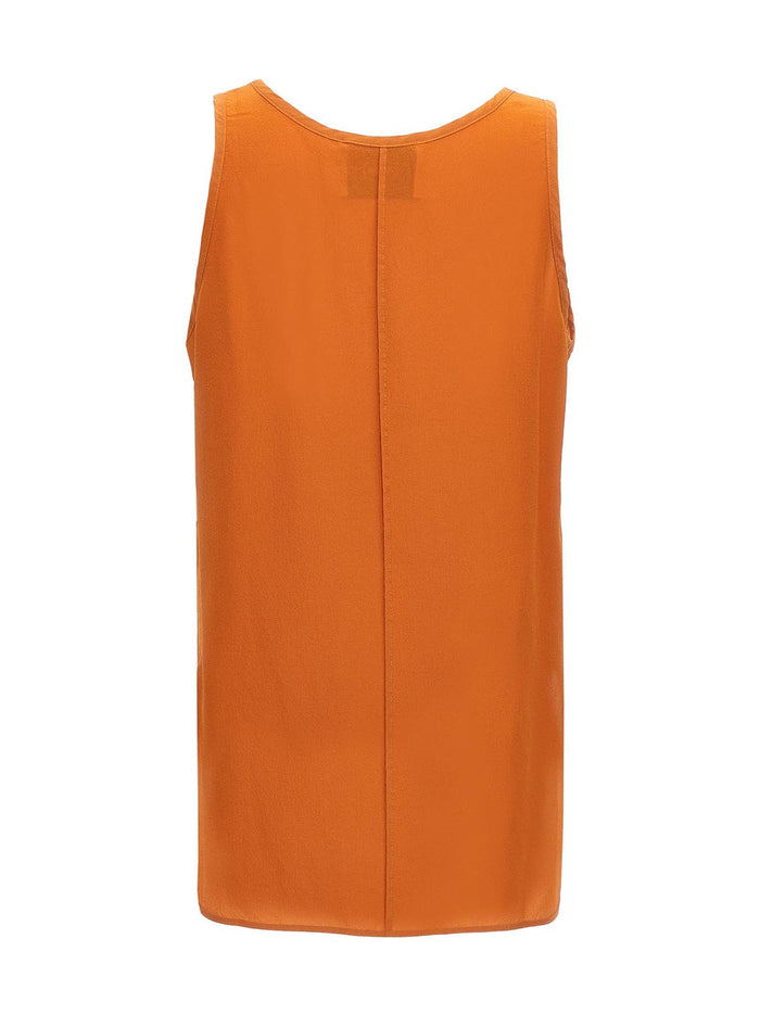 Silk Tank Top Orange