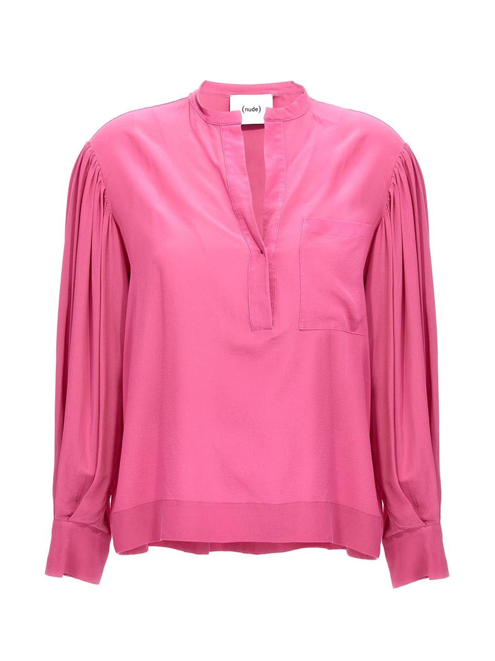 Silk bloshirt Pink Shirt, Blouse