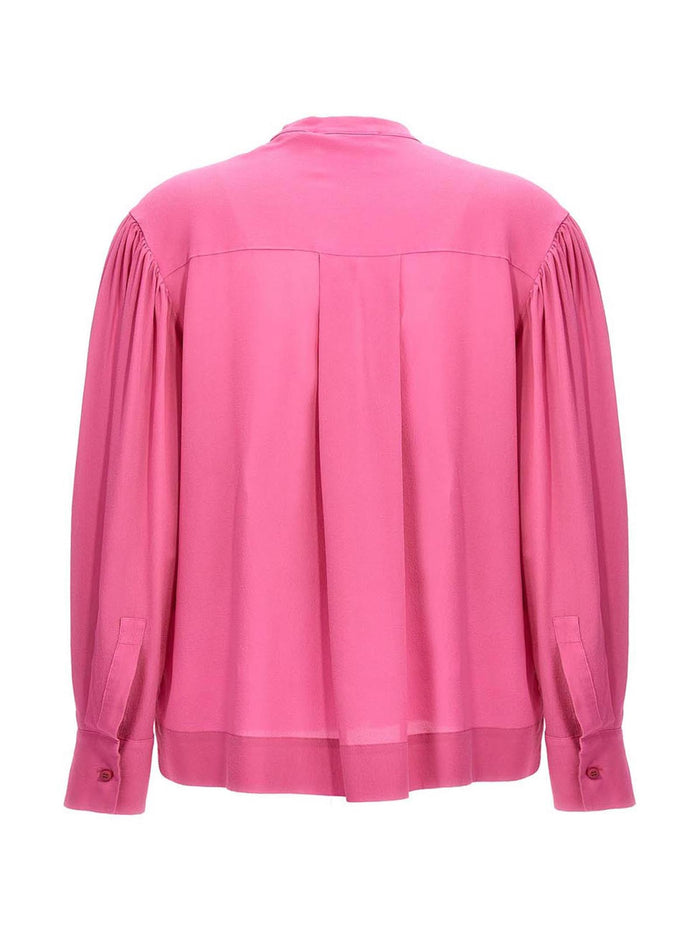 Silk bloshirt Pink Shirt, Blouse