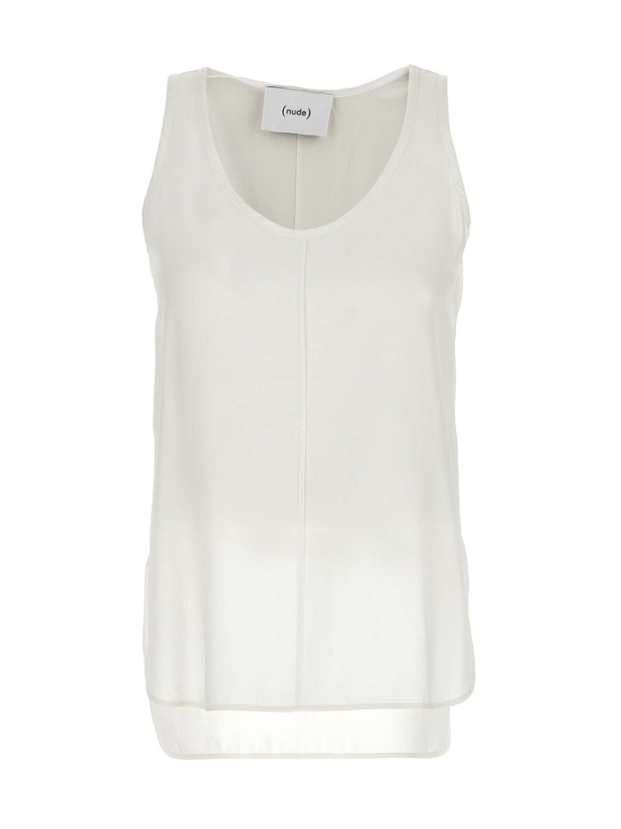 Puffed Sleeve Cotton Shirt White