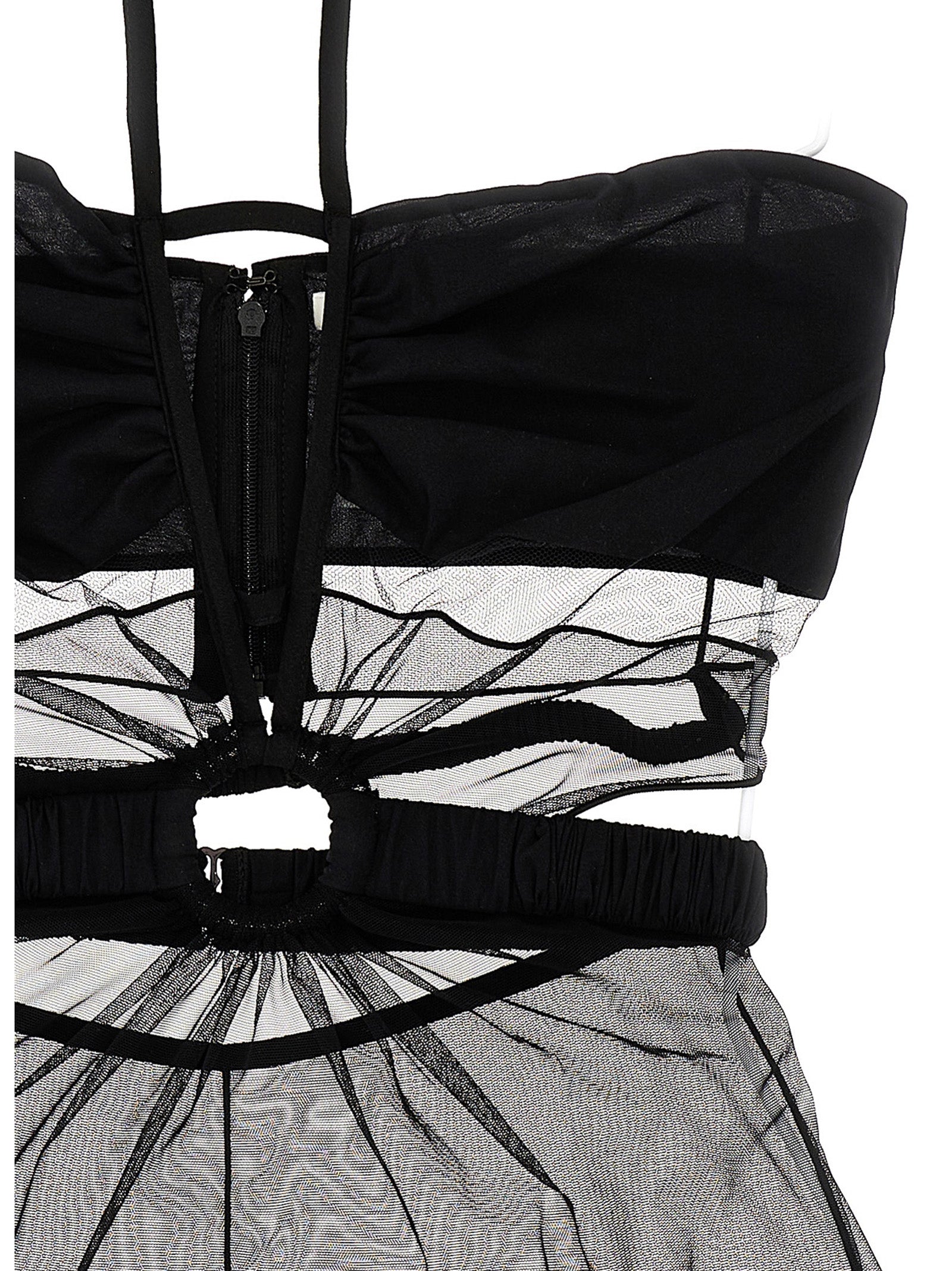 Ring bodysuit Black Polyamide Elastane Tops