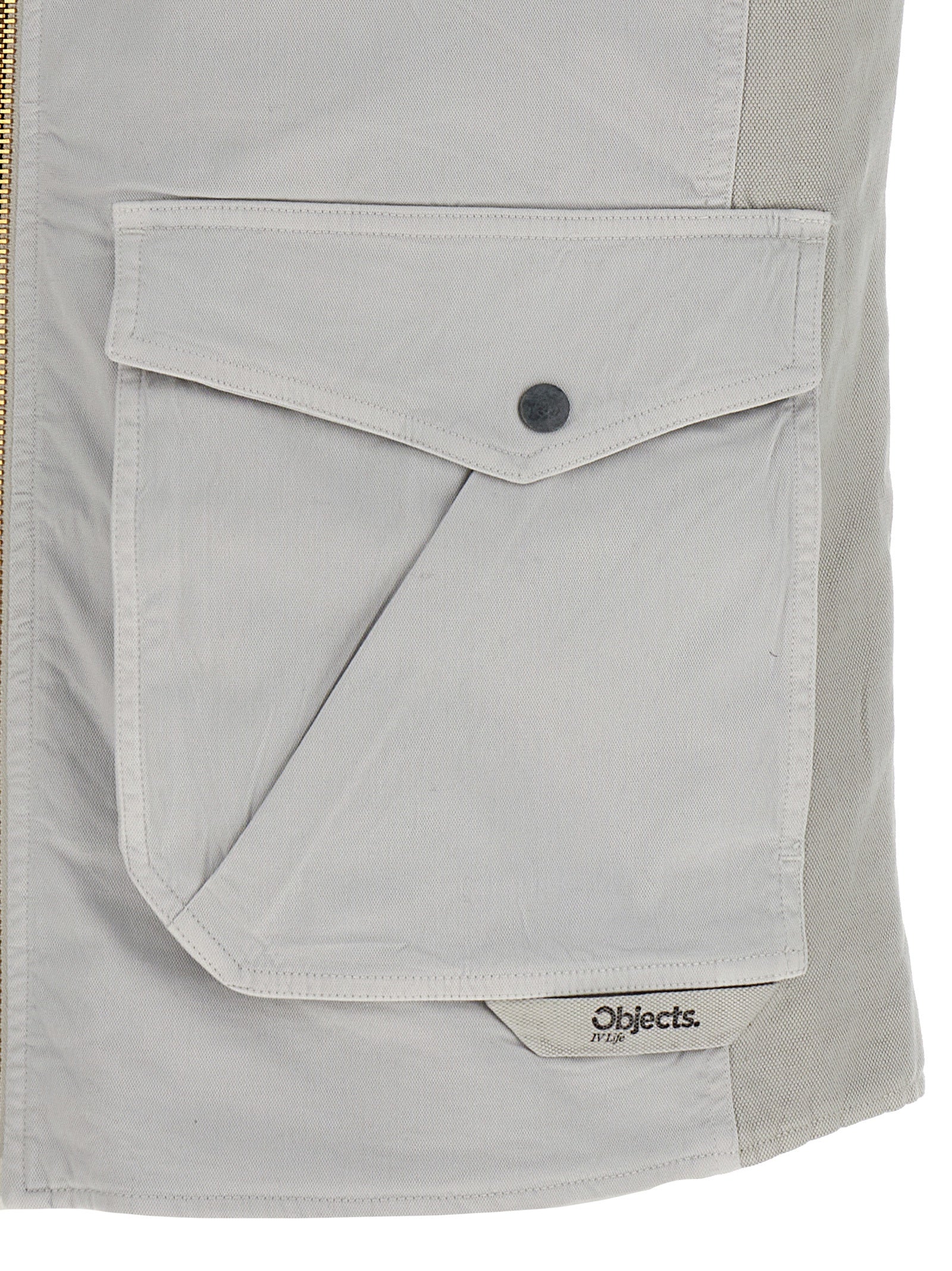 Canvas vest Gray Cotton Elastane Gilet