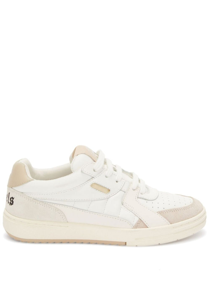 University Sneaker White Leather Woman Calf Polyester