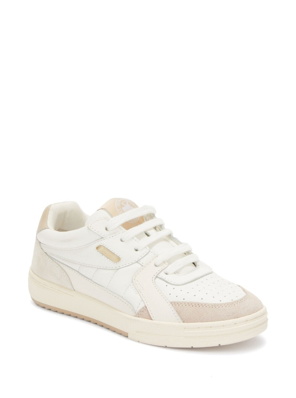 University Sneaker White Leather Woman Calf Polyester
