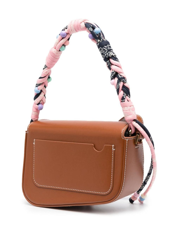 Crash Crossbody Bag Brown Leather Woman