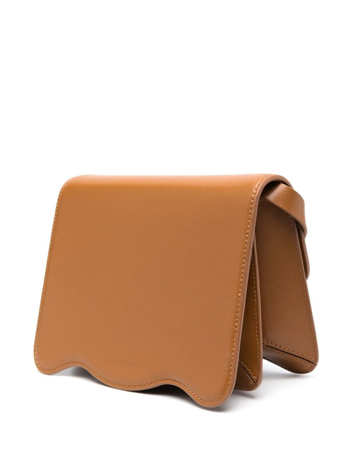 Palm Shoulder Bag Brown Leather Woman Crossbody