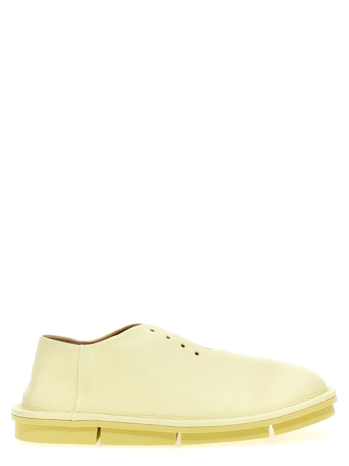 Isoletta Derby Shoes Yellow Calf Leather (bos Taurus) Lace Up