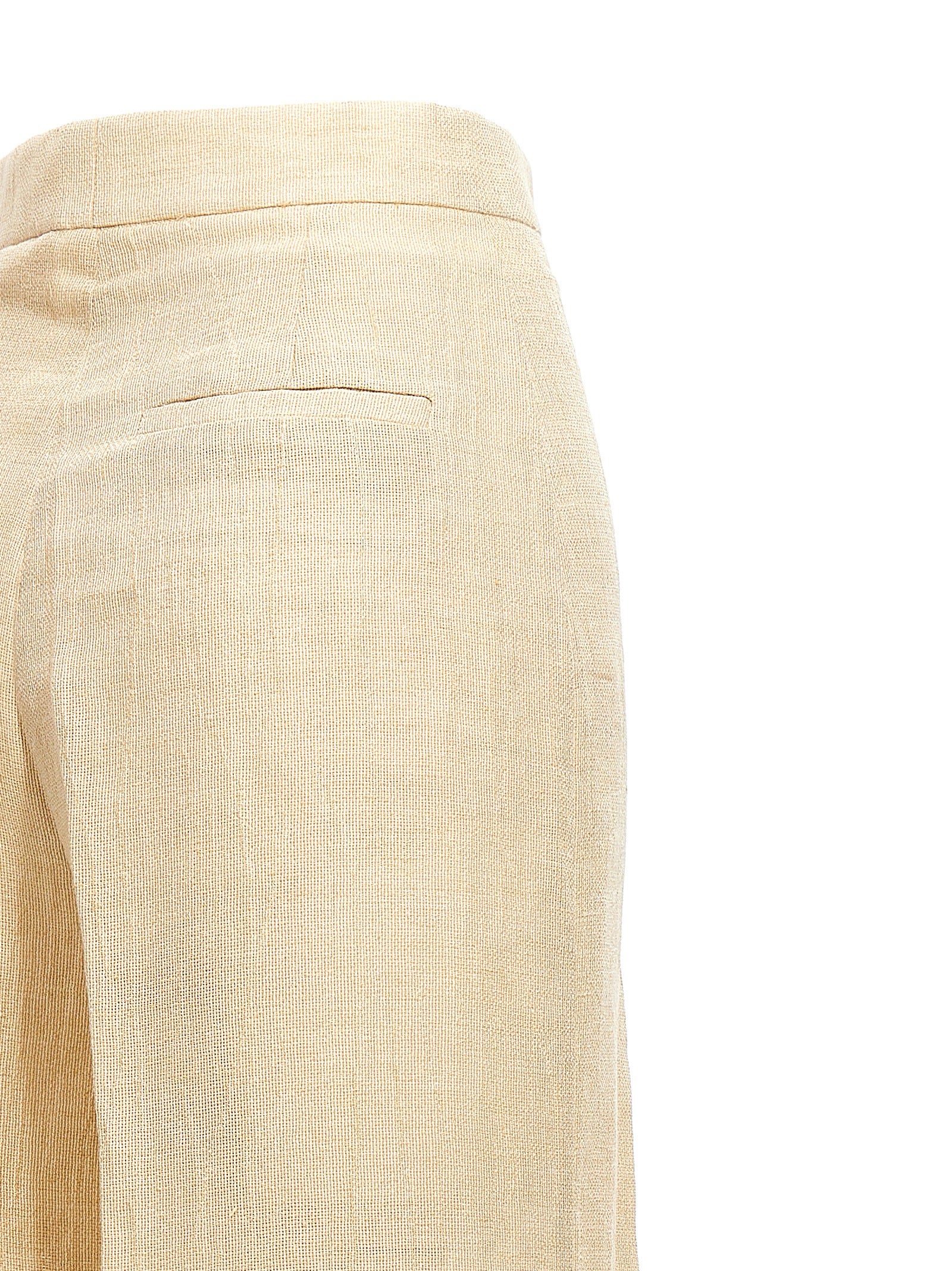 Malibu Pants Beige Linen Cotton