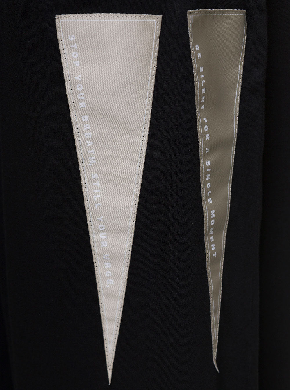 Black Jogger Pants With Overiszed Pockets And Logo Patch Cotton Man Trousers