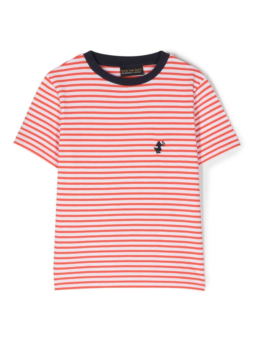 Red And White T-Shirt With Front Logo Embroidery Cotton Boy Tshirts Polo Shirts
