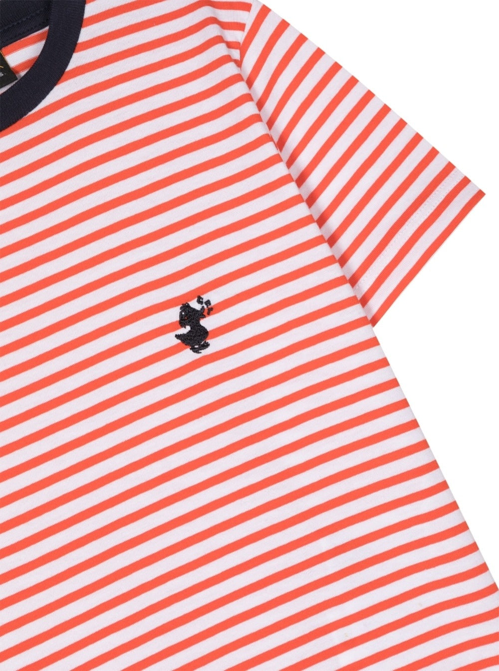 Red And White T-Shirt With Front Logo Embroidery Cotton Boy Tshirts Polo Shirts