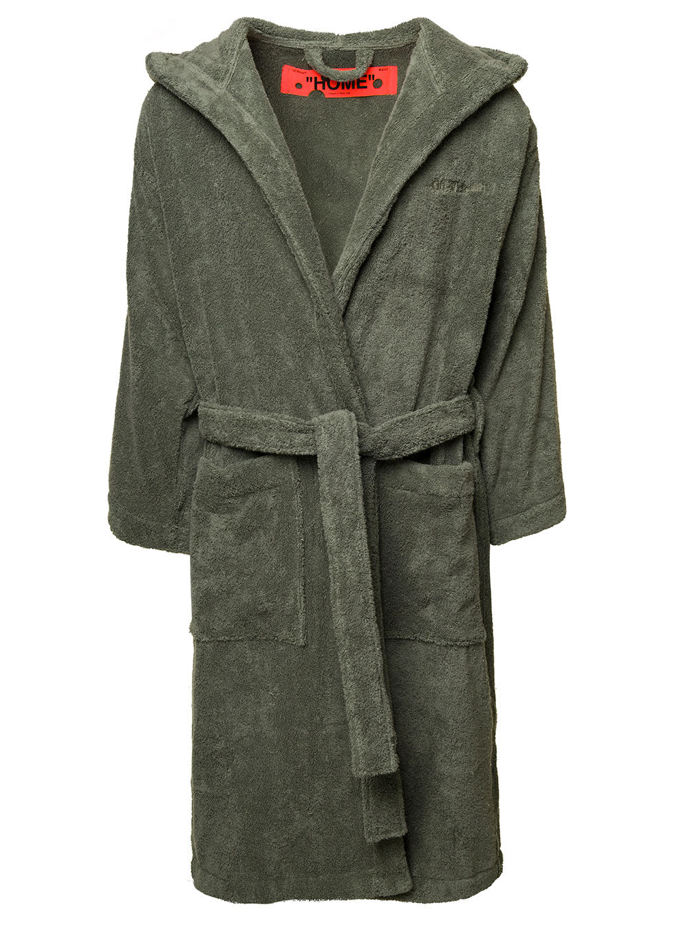 Bookish Hoodie Bathrobe Army Green No Co Cotton Bathrobes