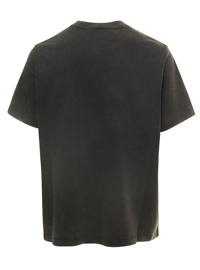 Cowboy De Lespace Printed T-Shirt Black Organic Cotton Tshirts And Polo Shirts