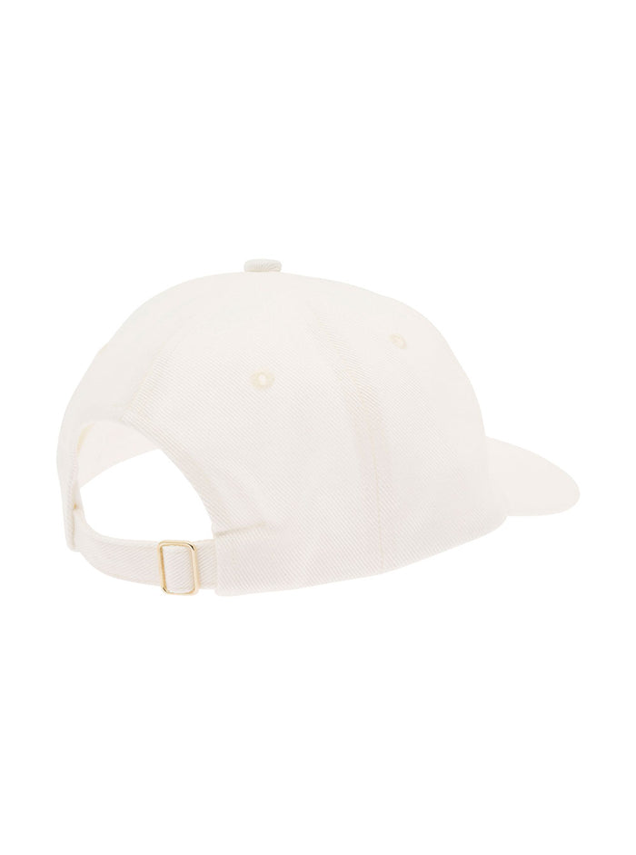 White Baseball Cap With Tennis Club Icon Embroidery Cotton Man Hats And Gloves