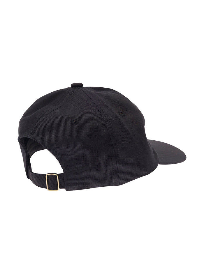 Black Baseball Cap With Logo Patch Cotton Man Hats And Gloves