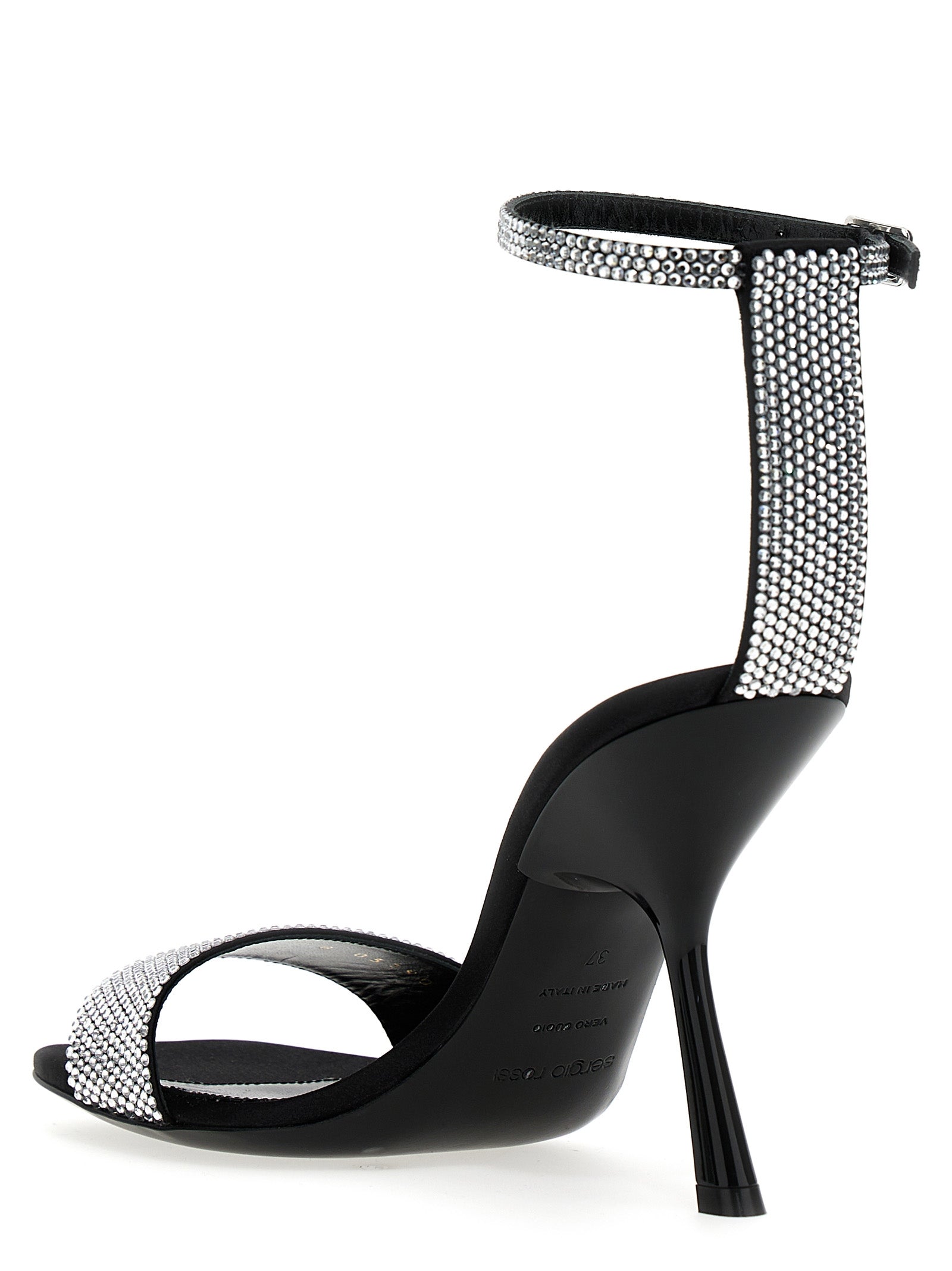 Evangelie Sandals by Mr. Patentie Rossi x Smyrniotaki Black