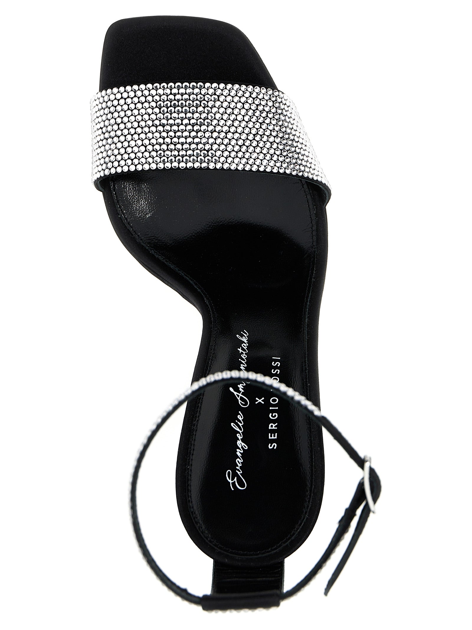 Evangelie Sandals by Mr. Patentie Rossi x Smyrniotaki Black