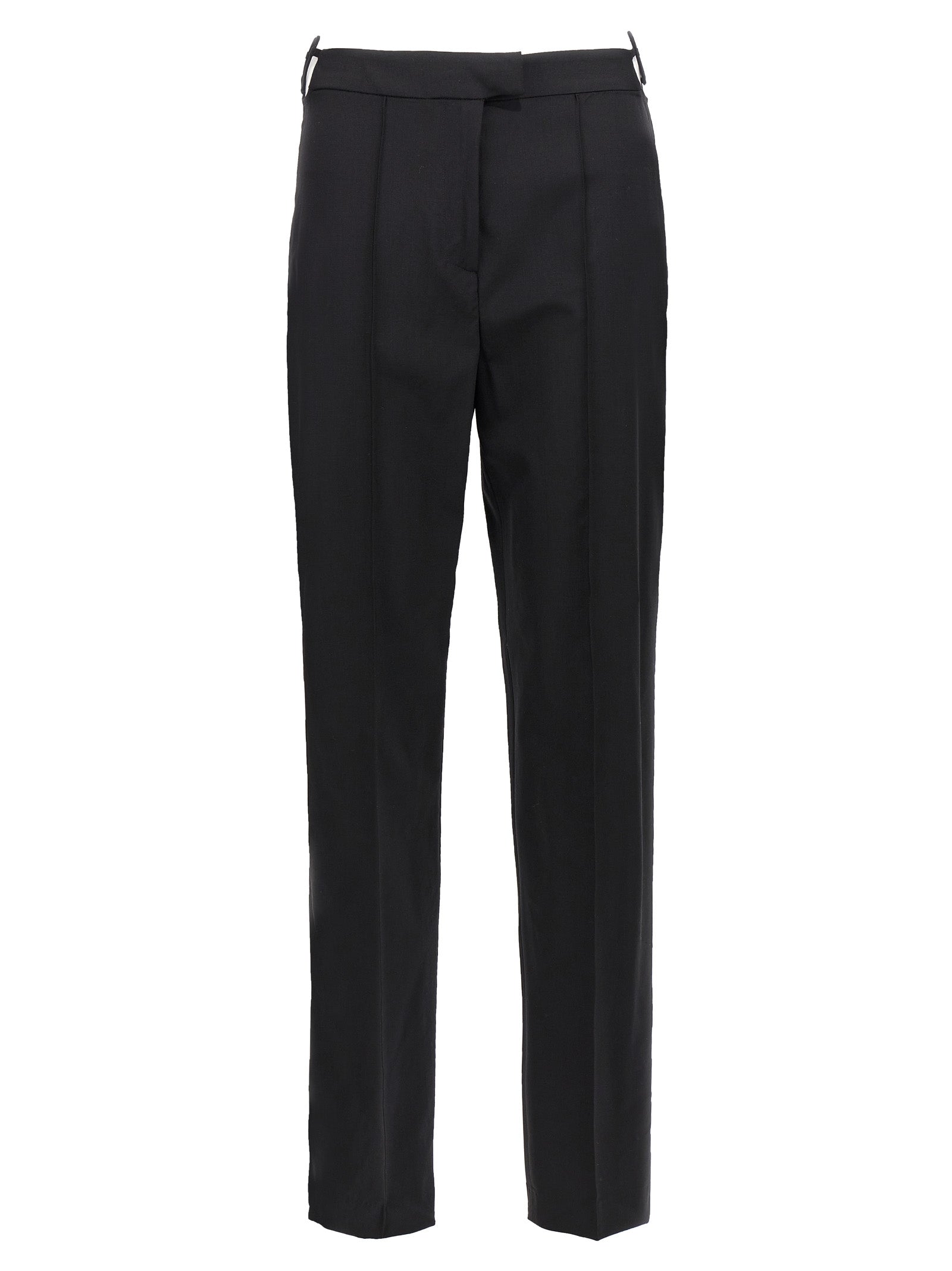 Hearts pants Black Virgin Wool Elastane