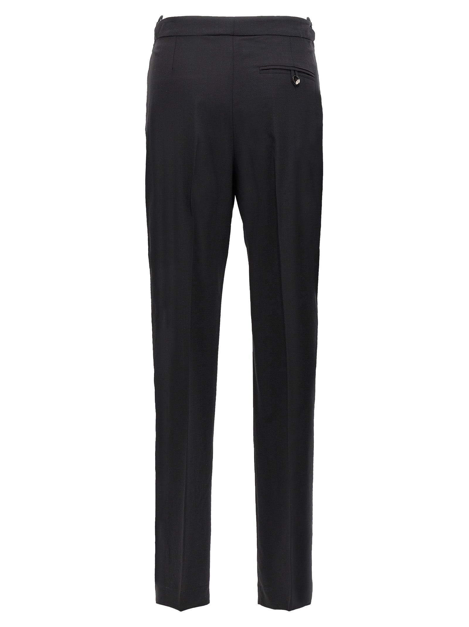 Hearts pants Black Virgin Wool Elastane
