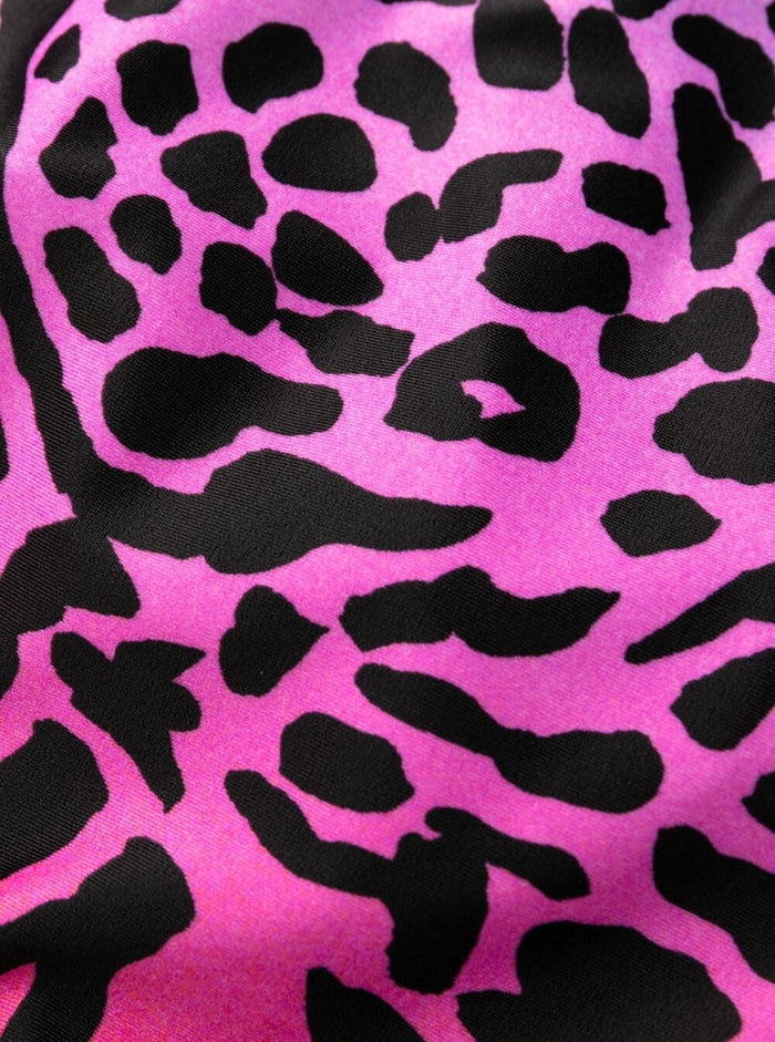 Animal Print Racerback Swimsuit Multicolor Technical Fabric Woman Polyammide Elastan Beachwear