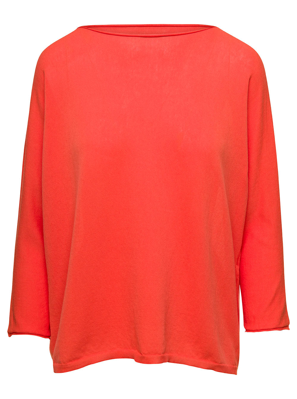 Cleopatra Orange Long Sleveed Top Cotton Woman Jersey