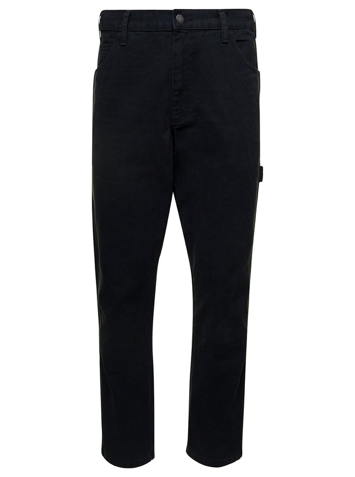 Black Carpenter Pant Cotton Man Dickies Trousers