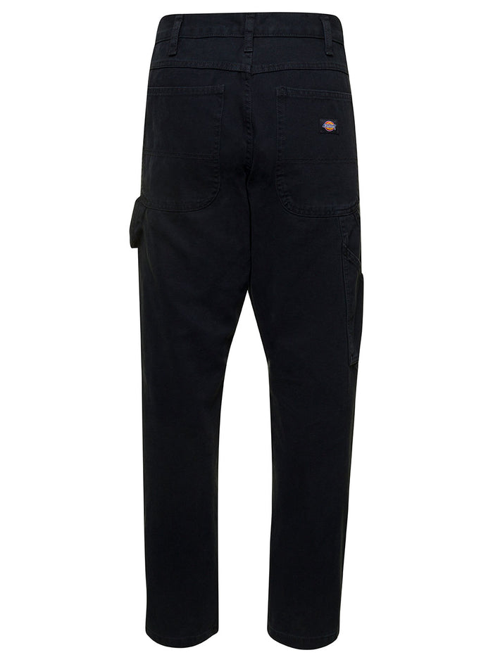 Black Carpenter Pant Cotton Man Dickies Trousers