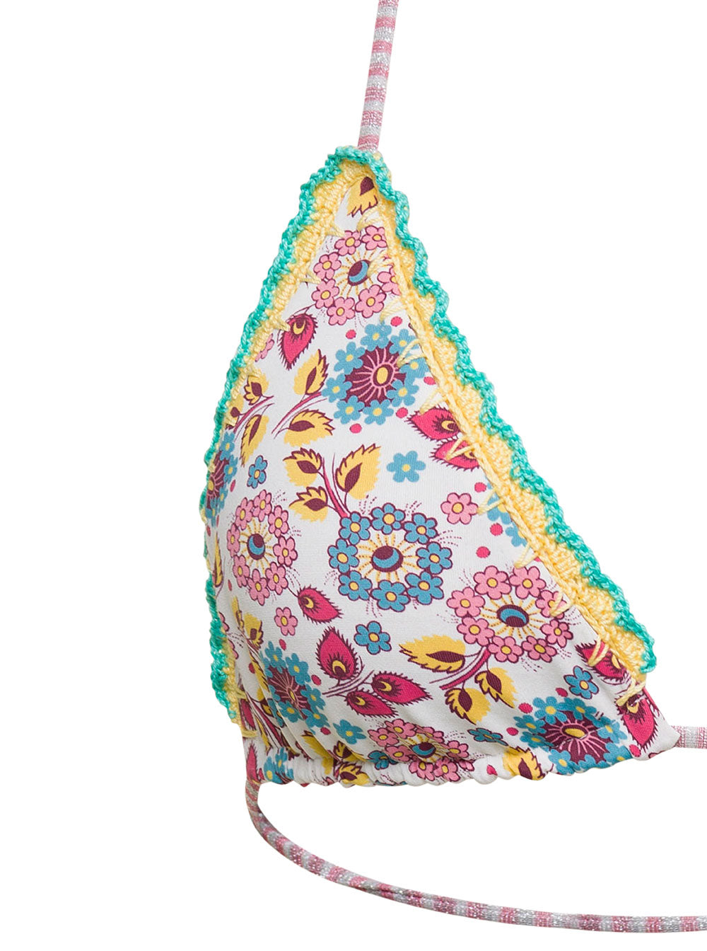 Melissa Multicolor Reversible Bikini Top With Graphic Print Stretch Fabric Woman Polyamide Elastane Beachwear