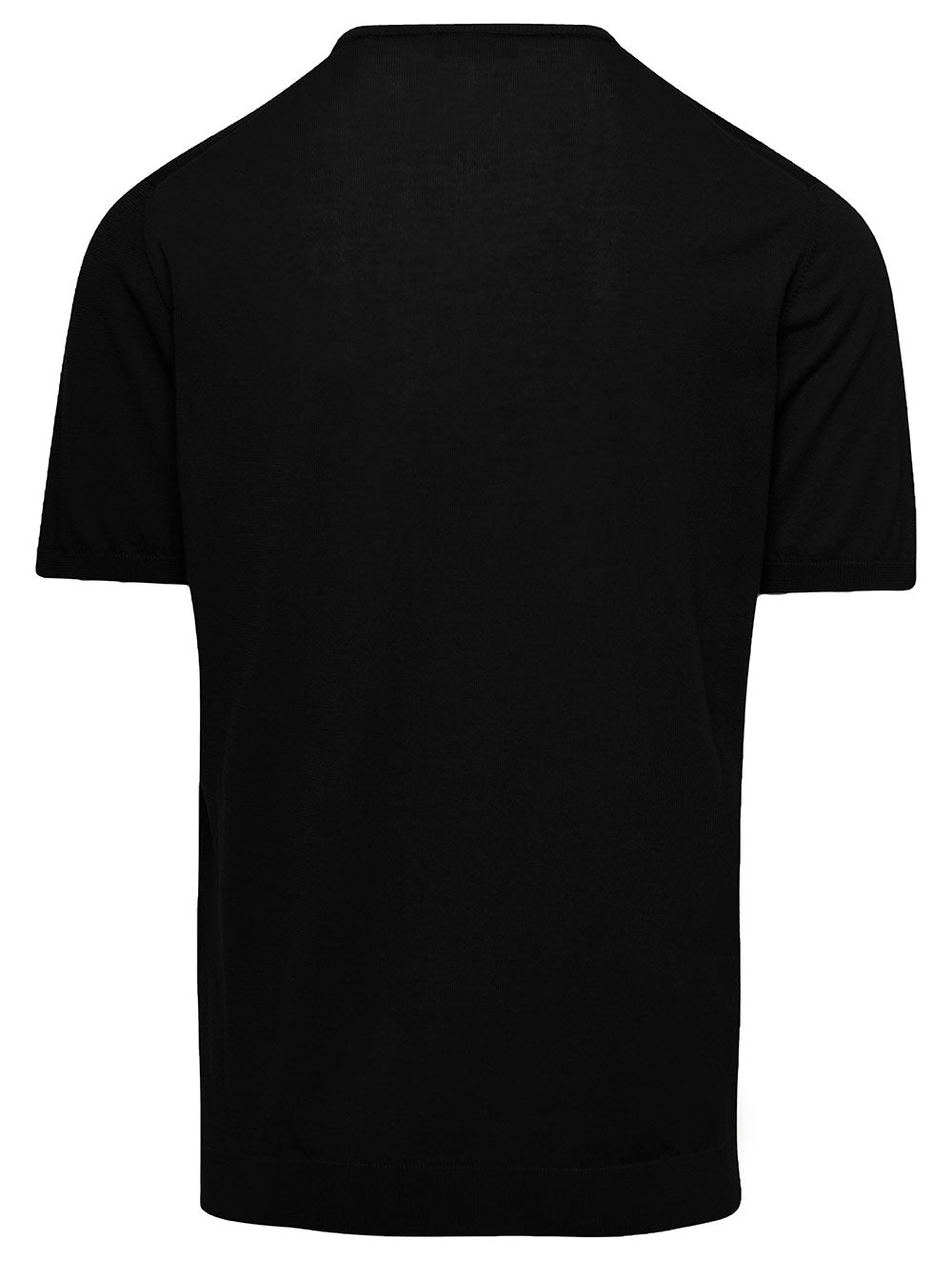 Black Crewneck T-Shirt Cotton Man Tshirts And Polo Shirts