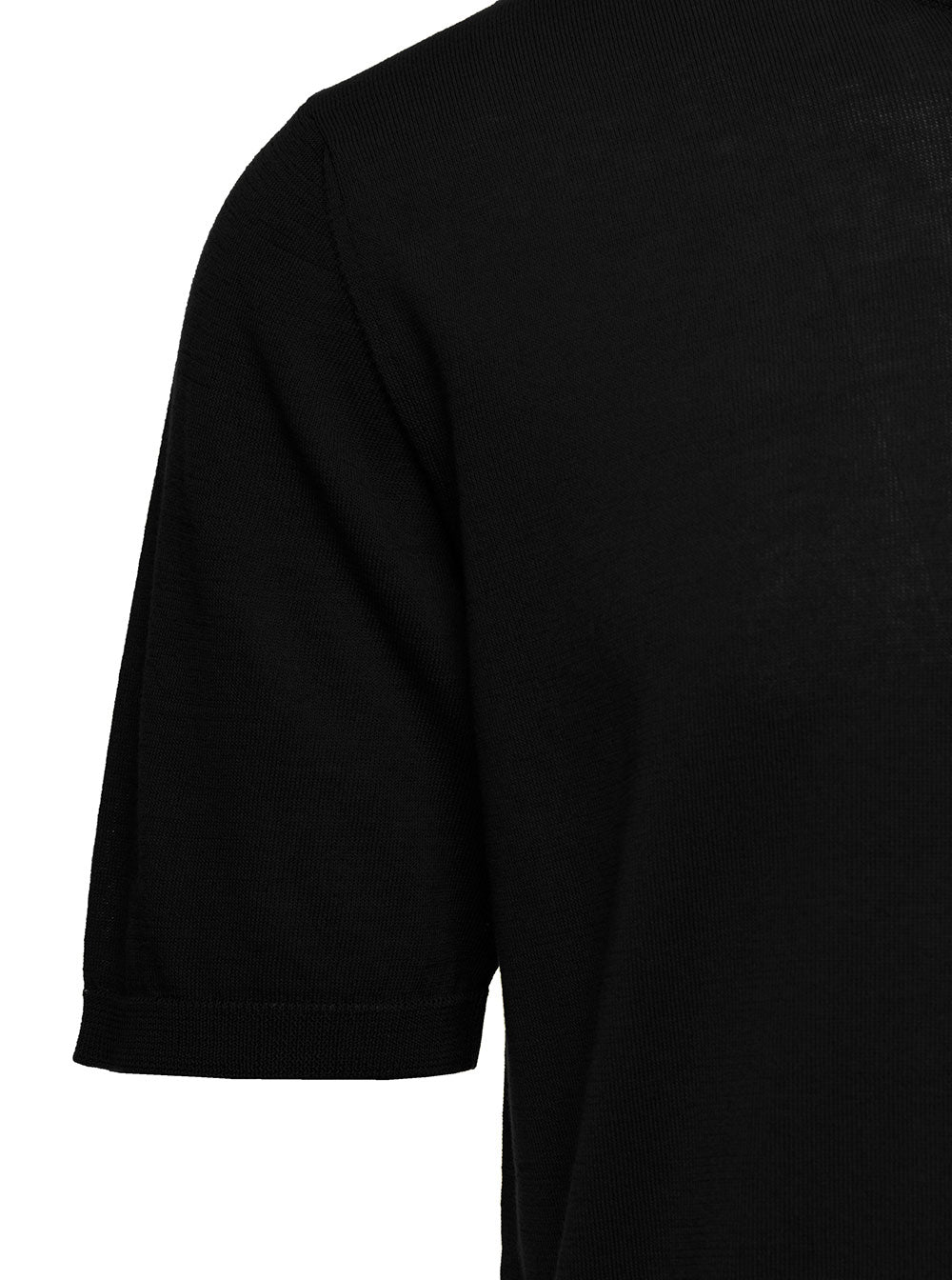 Black Crewneck T-Shirt Cotton Man Tshirts And Polo Shirts