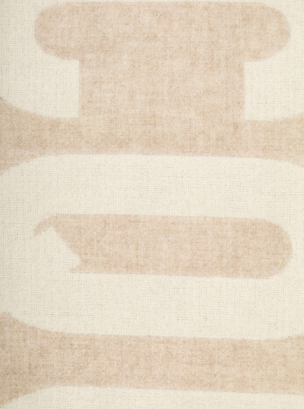 Lecharpe Jacquemus Beige Scarf With Contrasting Logo Wool Man Scarfs And Foulards
