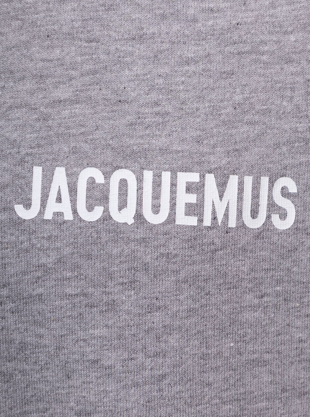 Grey Crewneck T-Shirt With Contrasting Logo Print Cotton Man Organic Tshirts And Polo Shirts
