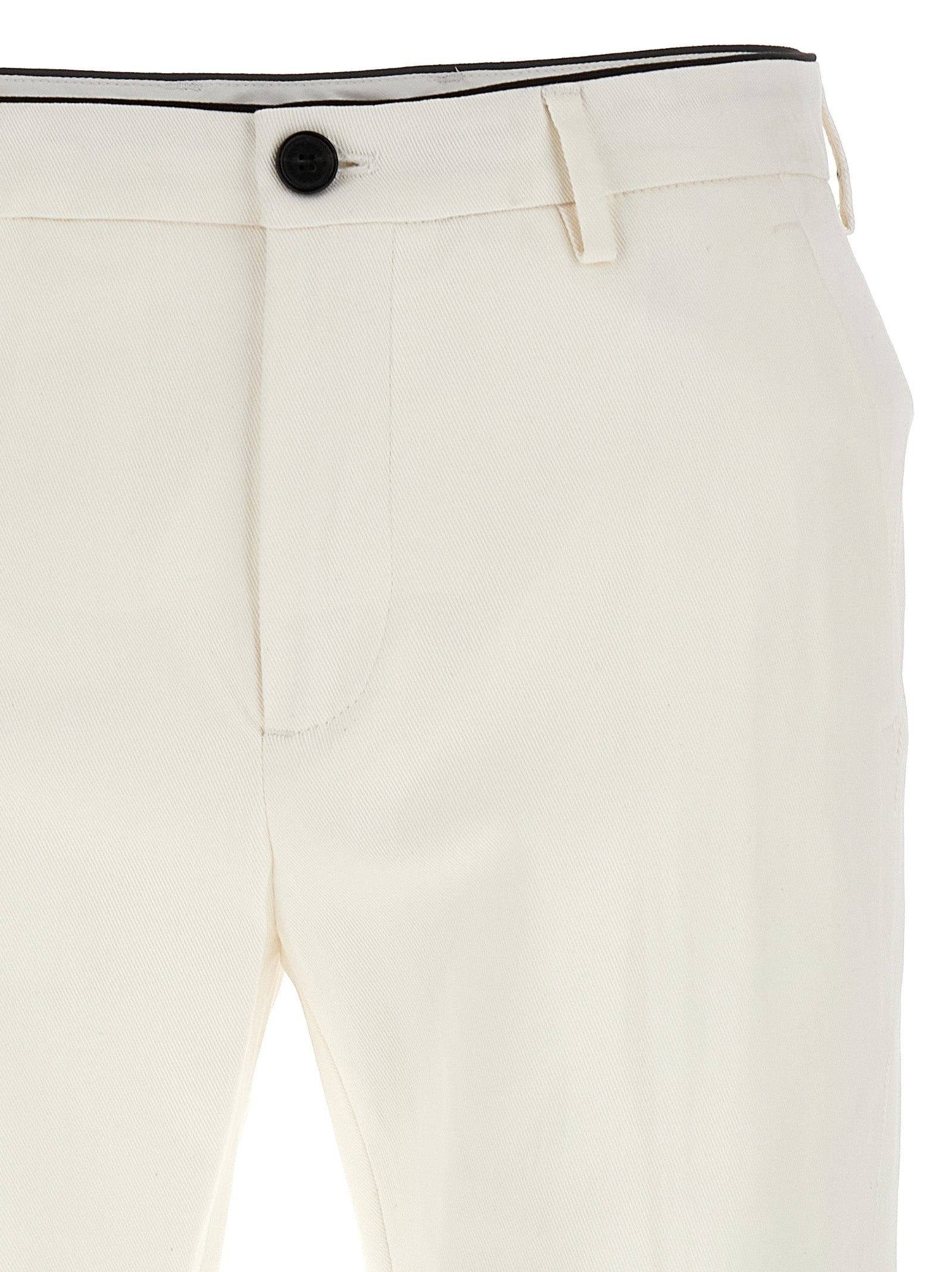 Prince Pants White Cotton Elastane