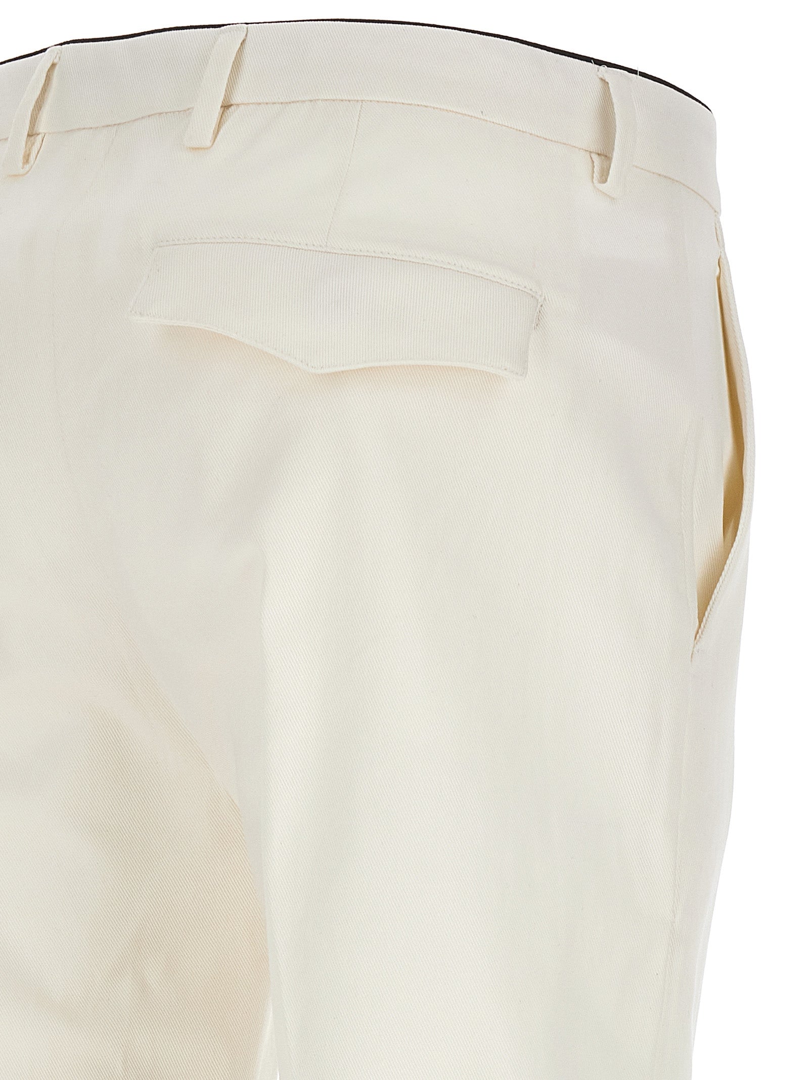 Prince Pants White Cotton Elastane