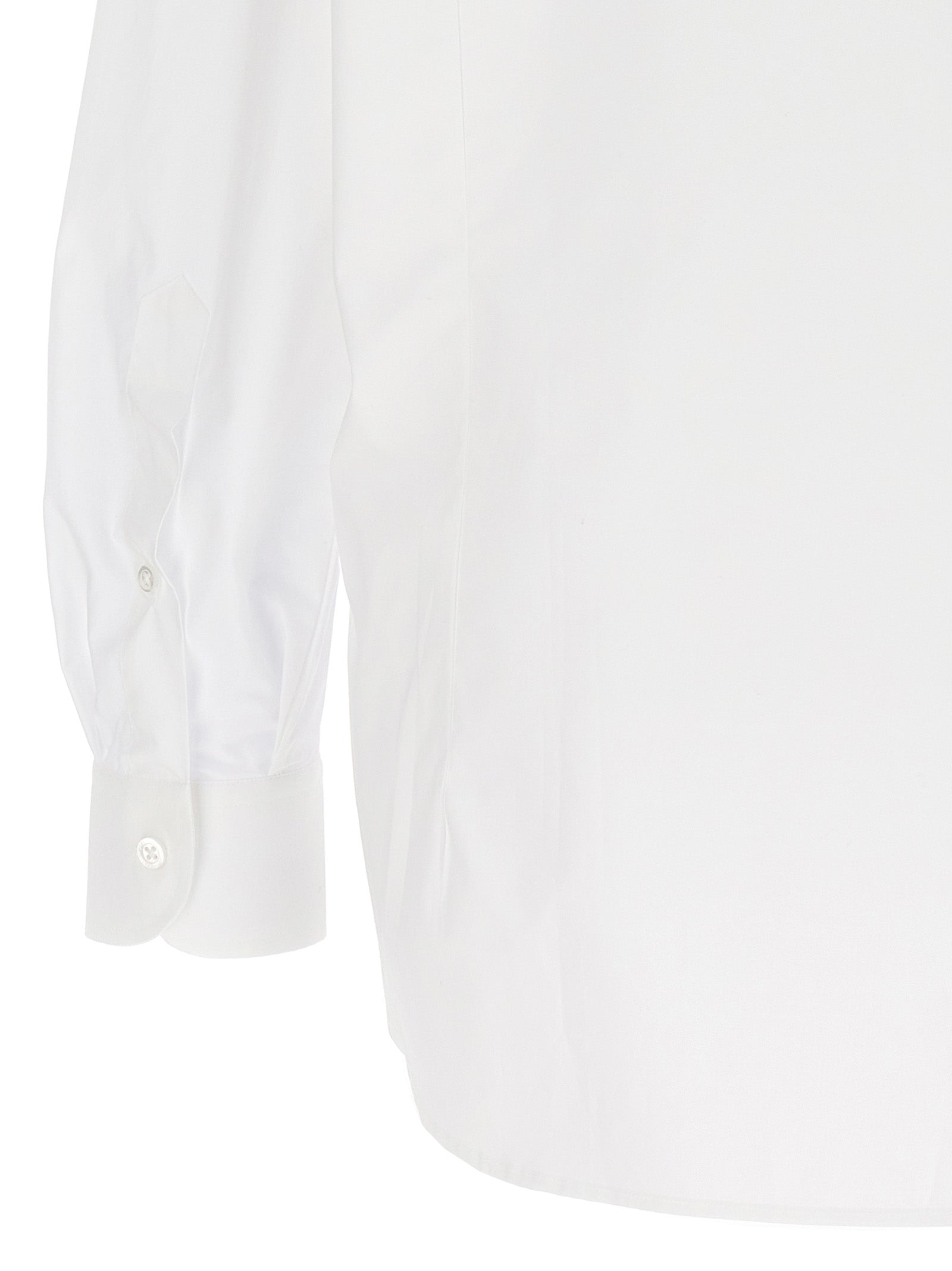 Mesh insert shirt White Cotton Shirt, Blouse