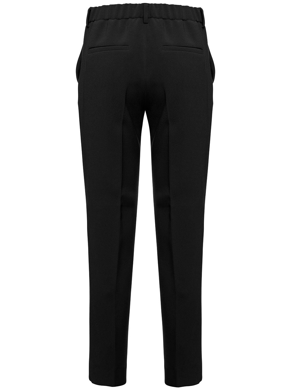 Alberto Biani Woman Black Triacetate Trousers Polyester