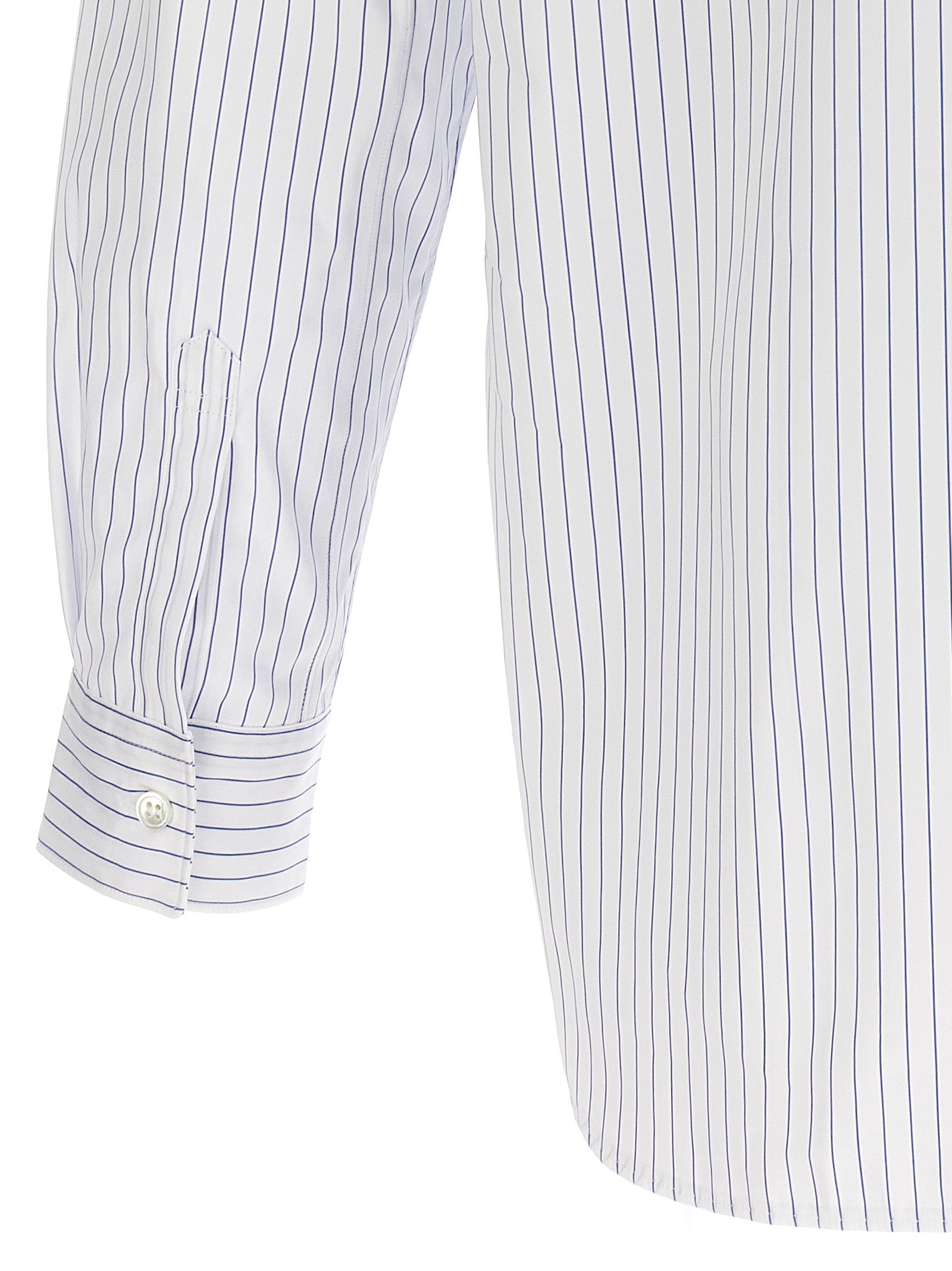 Striped Shirt Light Blue Cotton Shirt, Blouse