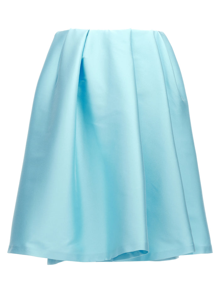 Beira Skirt Light Blue Polyester Polyamide Elastane