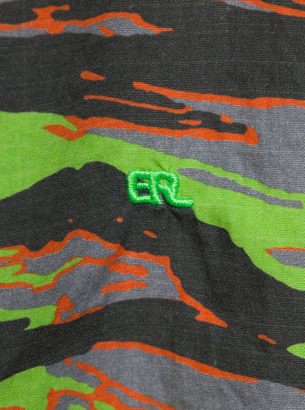 Green Long Sleeve Shirt With Graphic Print Cotton And Blouses
